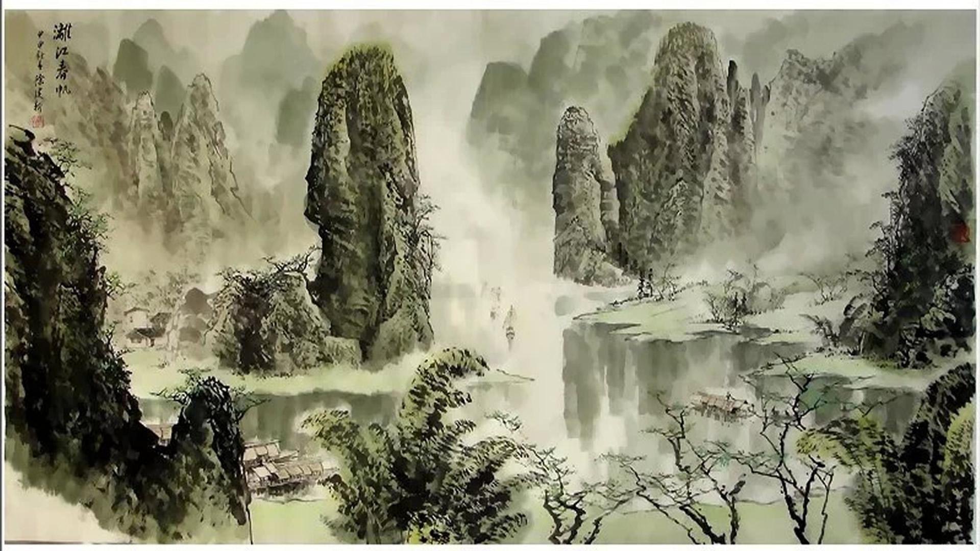 中国风壁纸  水墨风格的壁纸图
